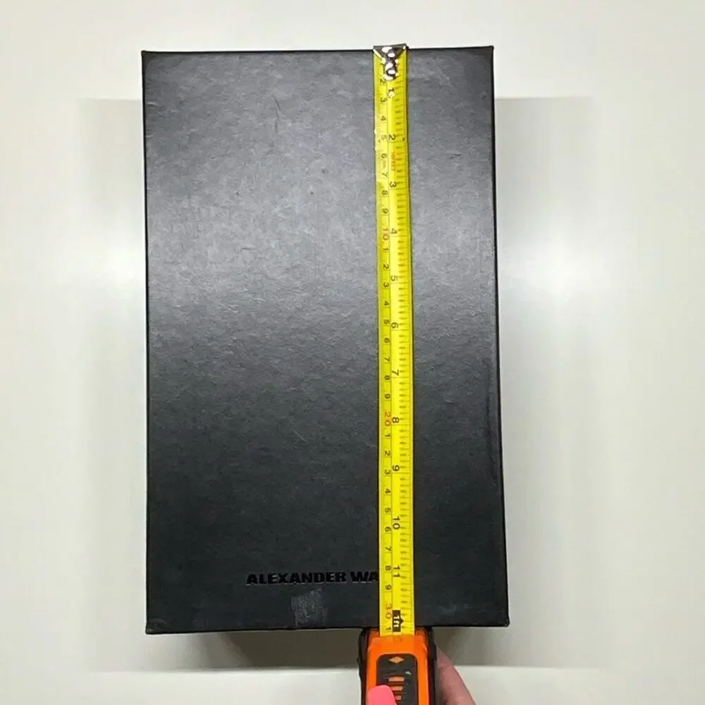 Alexander Wang | Shoe Box & One Dust Bag | Black | 7.3 W x 12.1 H x 4.5 D Inch
